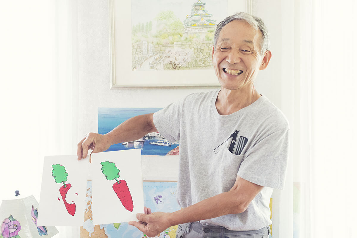 ゲストとの朝食タイムに披露することもある義ニ郎さんのマジックショー