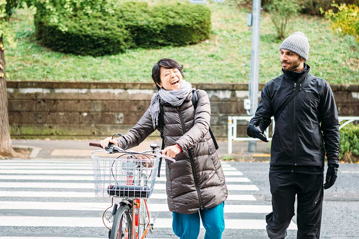 ゲストとランチに行ったり、飲みに行くこともあるErikoさん