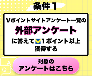 Vポイントサイト アンケート一覧の外部アンケート