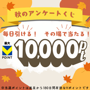 毎日引ける！秋のアンケートくじ