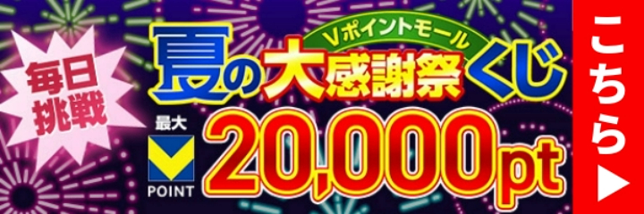 【毎日挑戦!】Vポイントモール 夏の大感謝祭くじ