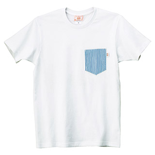 【BEAMS DESIGN　ストライプポケットTシャツ】画像1