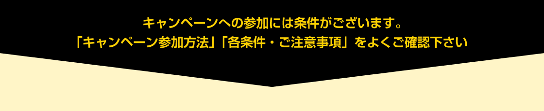 キャンペーンへの参加条件