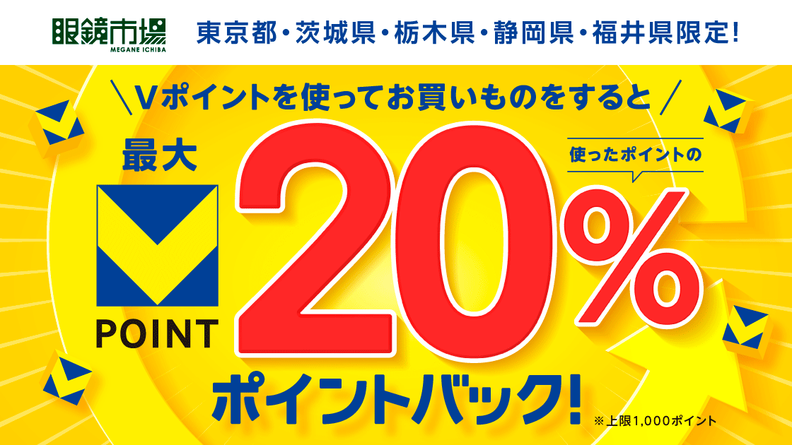 【眼鏡市場】20%ポイントバックキャンペーン