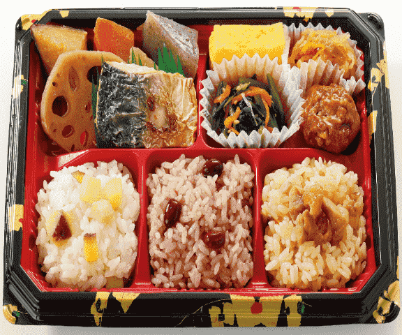 3種おこわの幕の内弁当