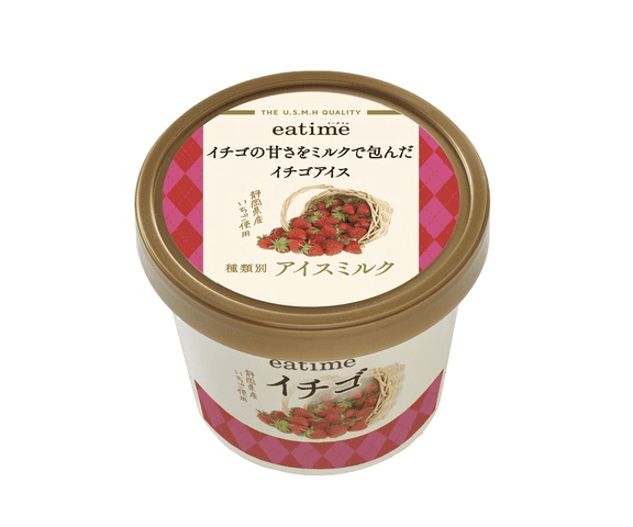 【eatime】イチゴの甘さをミルクで包んだイチゴアイス