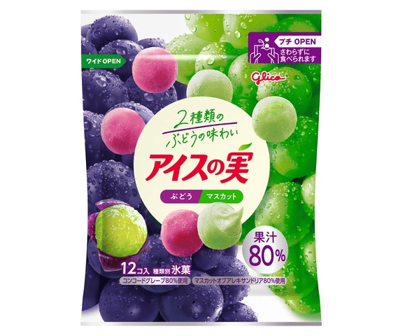 【江崎グリコ】アイスの実 ぶどうマスカット