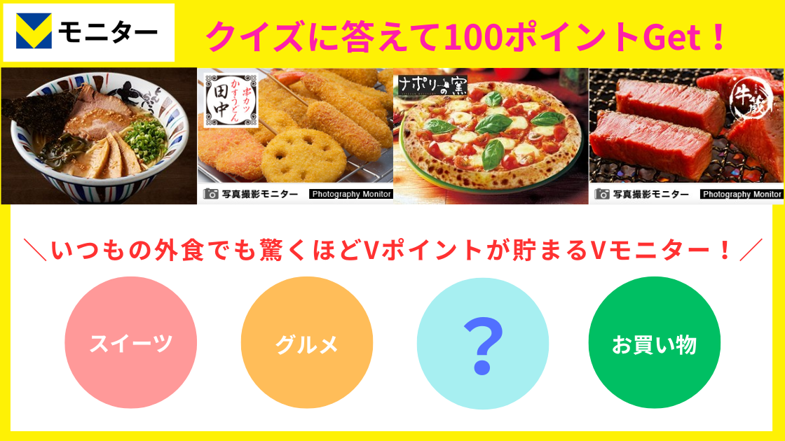 【Vモニター11月クイズ】クイズに答えて100ポイント当てよう!